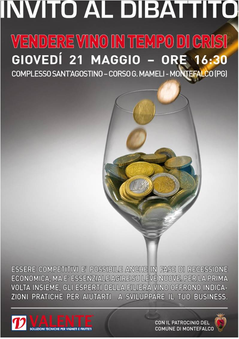 immagine VENDERE VINO IN TEMPO DI CRISI: PERUGIA GIOVEDI' 21 MAGGIO 2009 